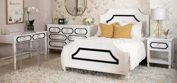 Black and White Beverly Bedroom