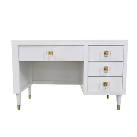 Uptown Midcentury Modern Single Pedestal Desk