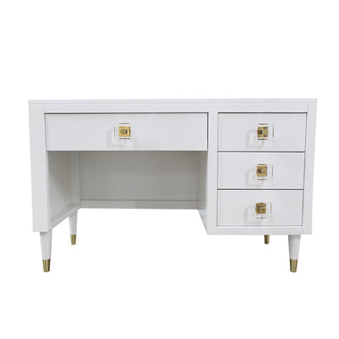 Uptown Midcentury Modern Single Pedestal Desk