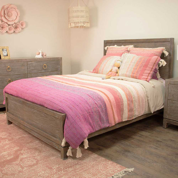 Made in USA Weathered Modern Bed